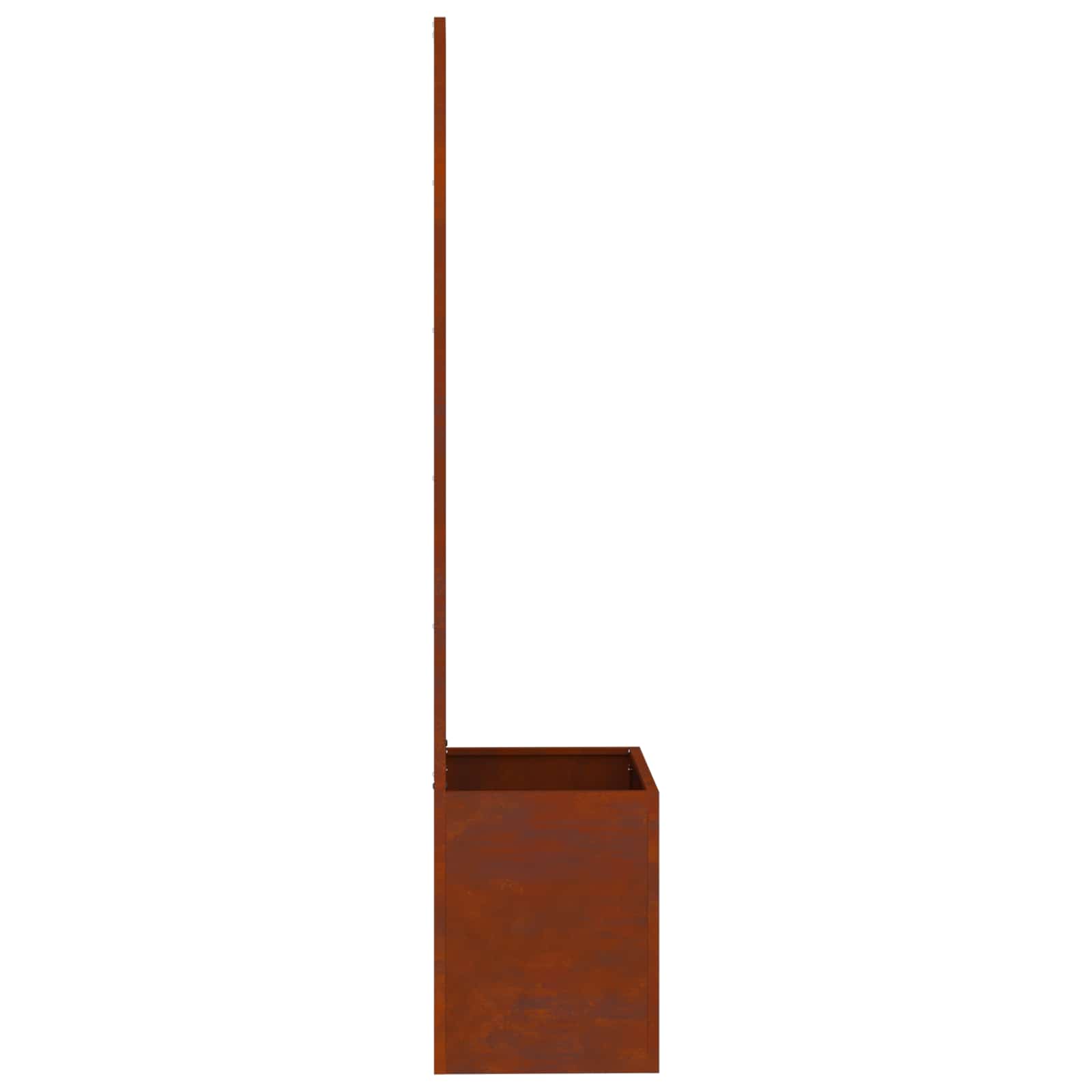 Garten Sichtschutz-Leinwand Floral Rostig 50 x 32 x 150 cm