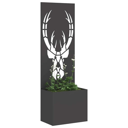 Garten Sichtschutz-Leinwand Tiermuster Schwarz 50 x 32 x 150 cm