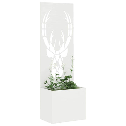 Garten Sichtschutz-Leinwand Tiermuster Weiß 50 x 32 x 150 cm