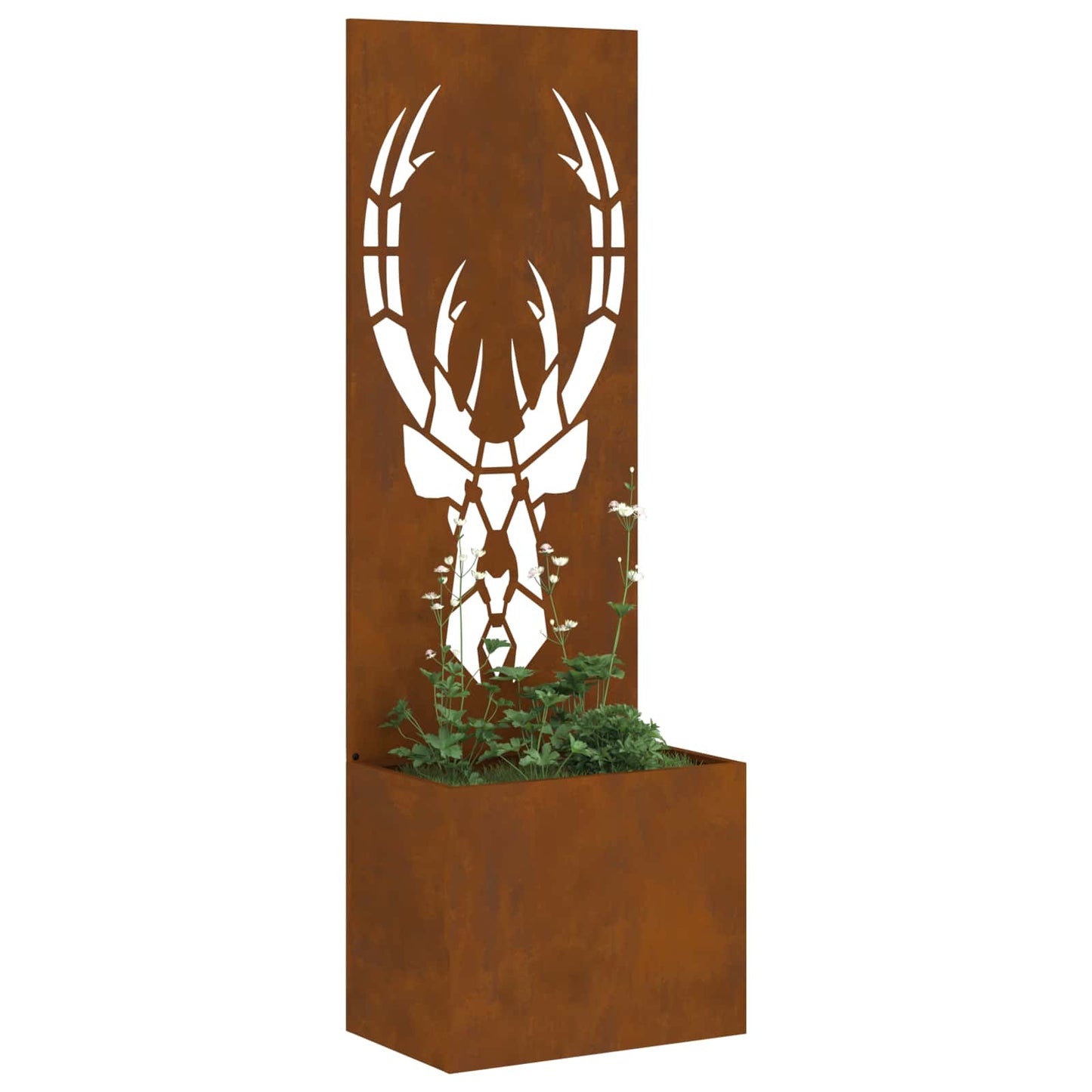Garten Sichtschutz-Leinwand Tiermuster Rostig 50 x 32 x 150 cm
