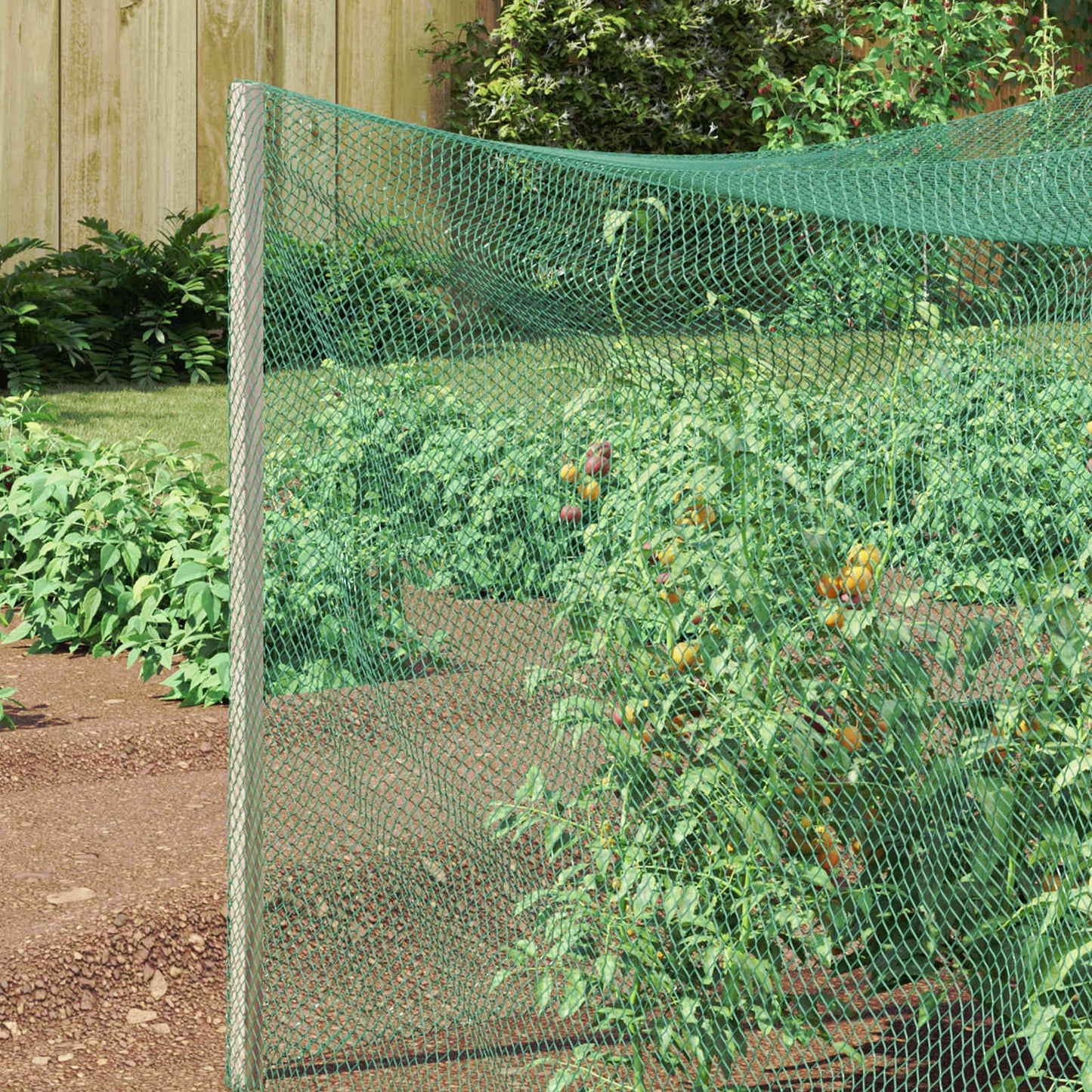 Vogelschutznetz Grün 2 x 5 m Polyethylen