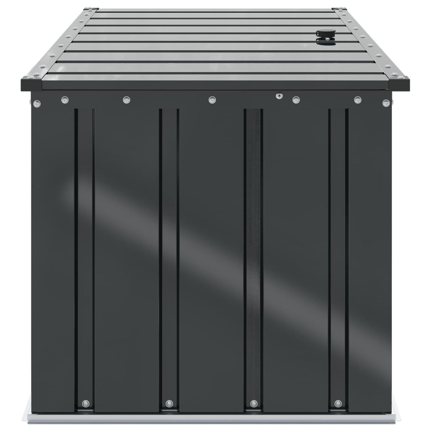 Gartenlagerbox Schwarz 101 x 56,5 x 50 cm Stahl