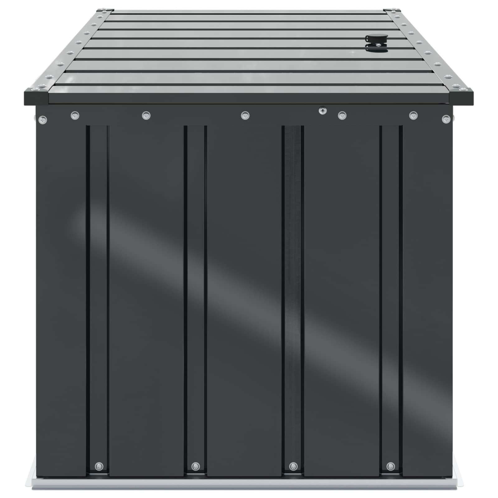 Gartenlagerbox Schwarz 101 x 56,5 x 50 cm Stahl