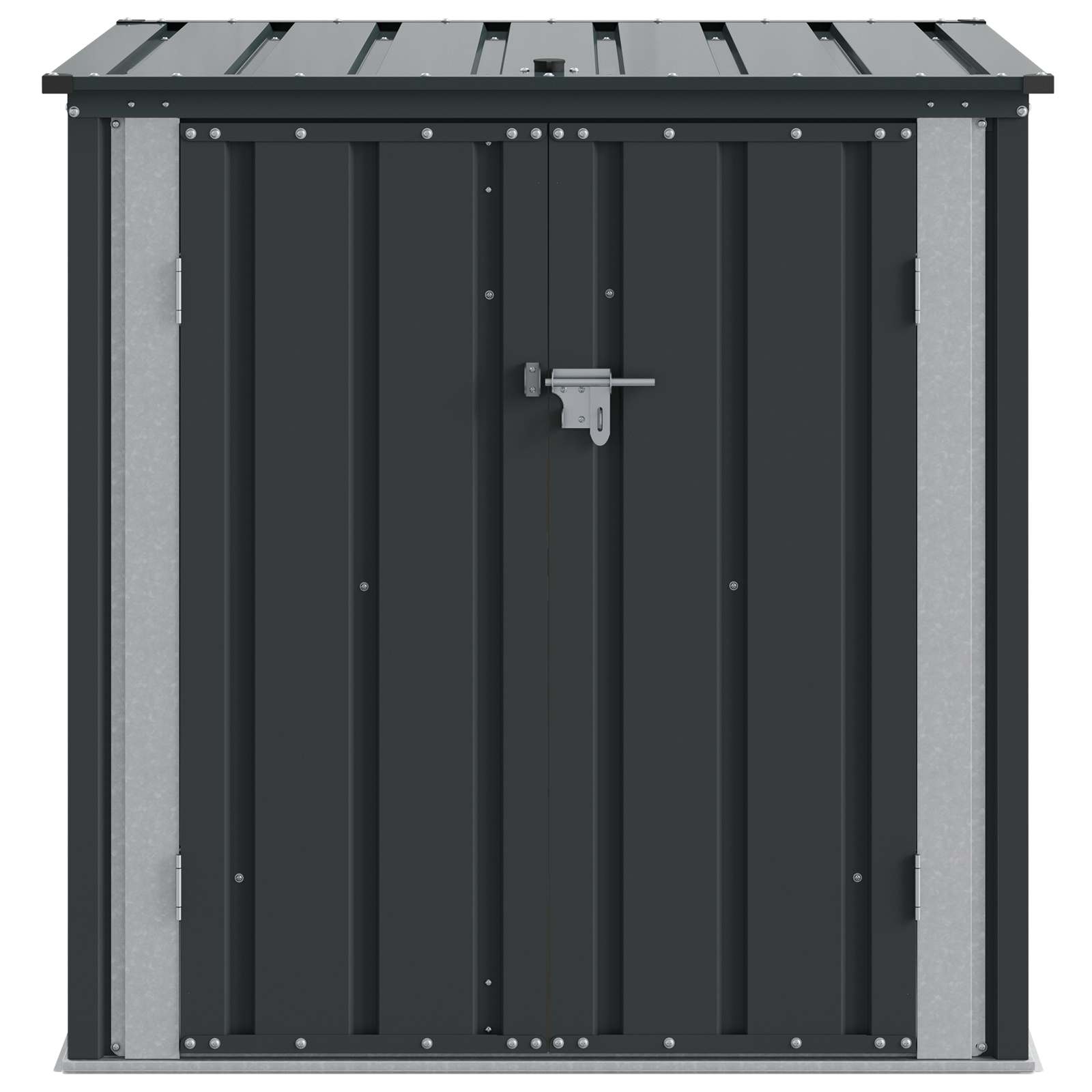 Gartenlagerbox Schwarz 101,5 x 82 x 100 cm Stahl