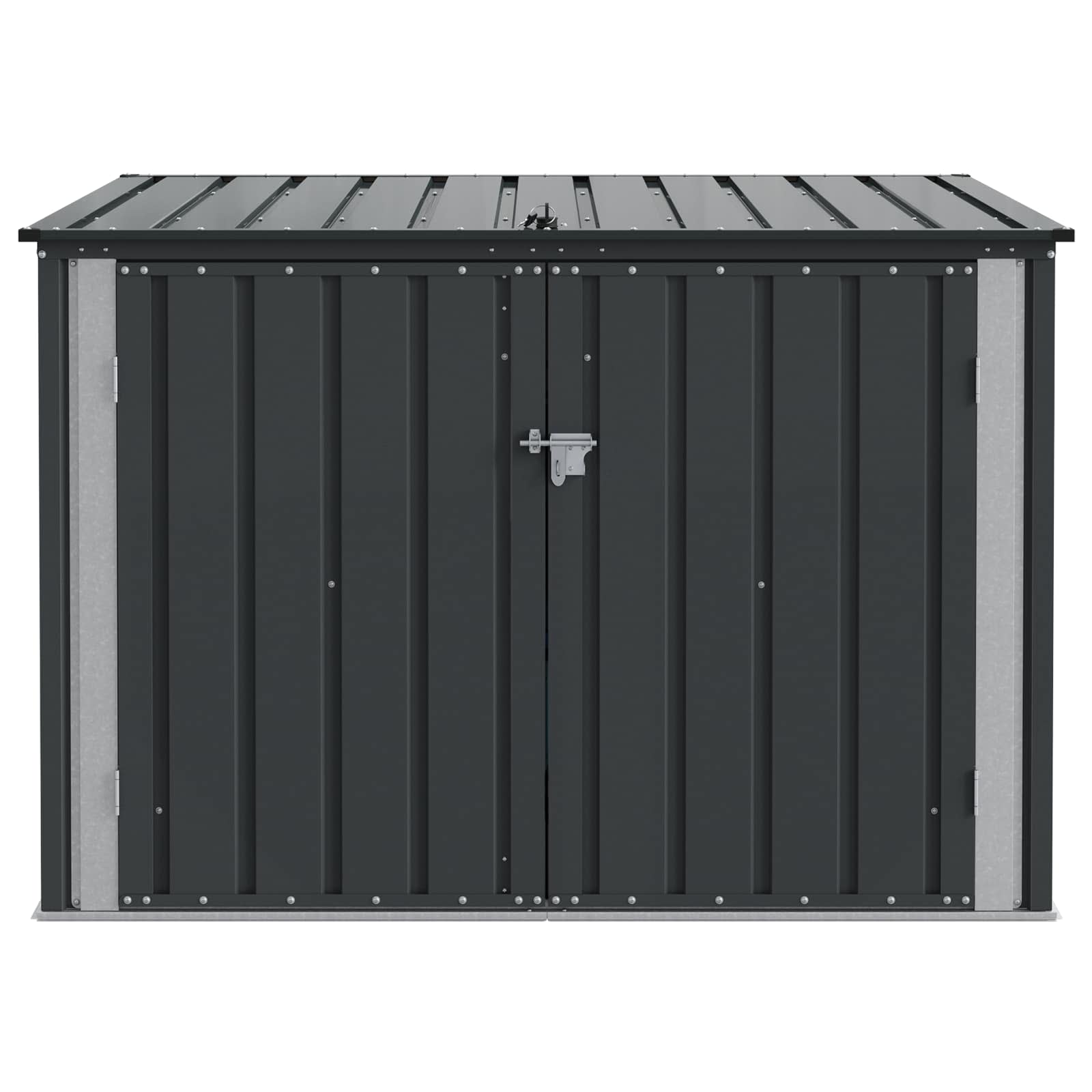Gartenlagerbox Schwarz 151,5 x 107 x 100 cm Stahl