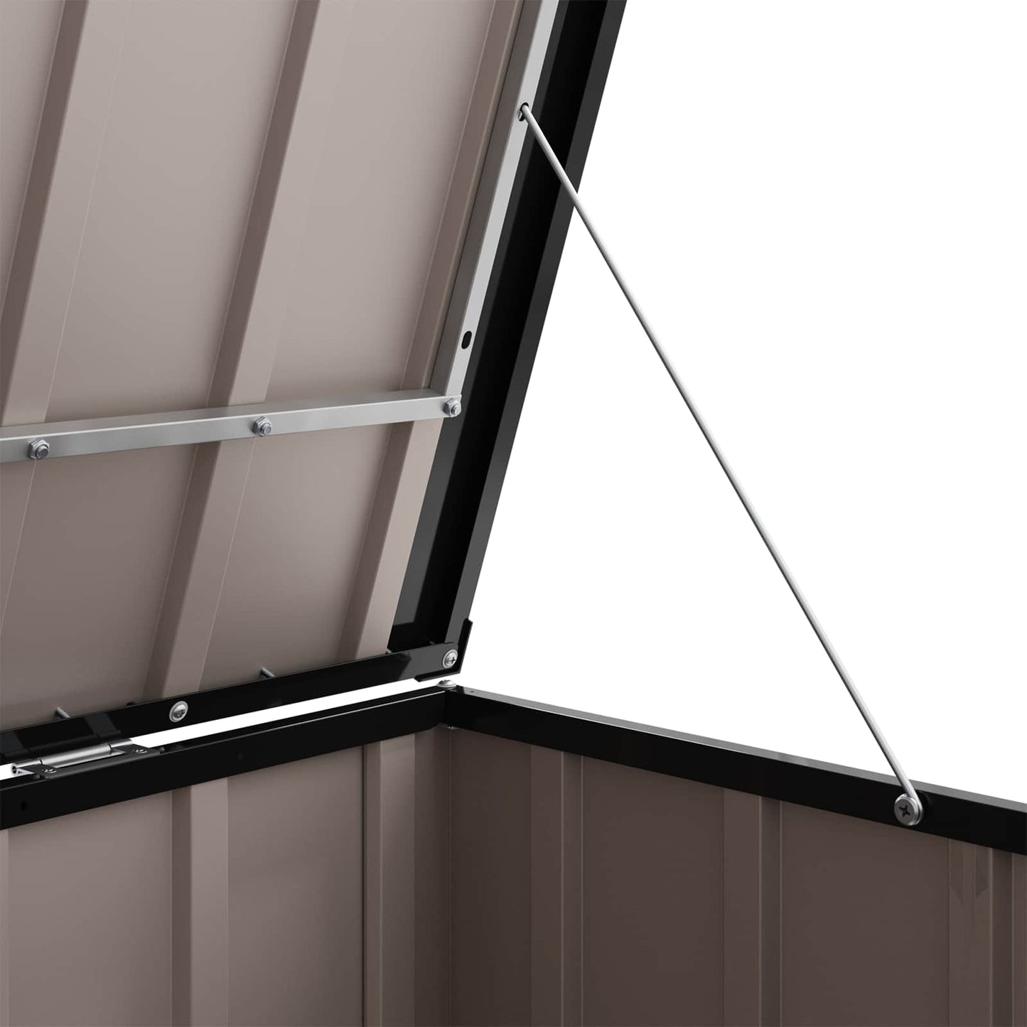 Gartenlagerbox Braun 151,5 x 82 x 110,5 cm Stahl