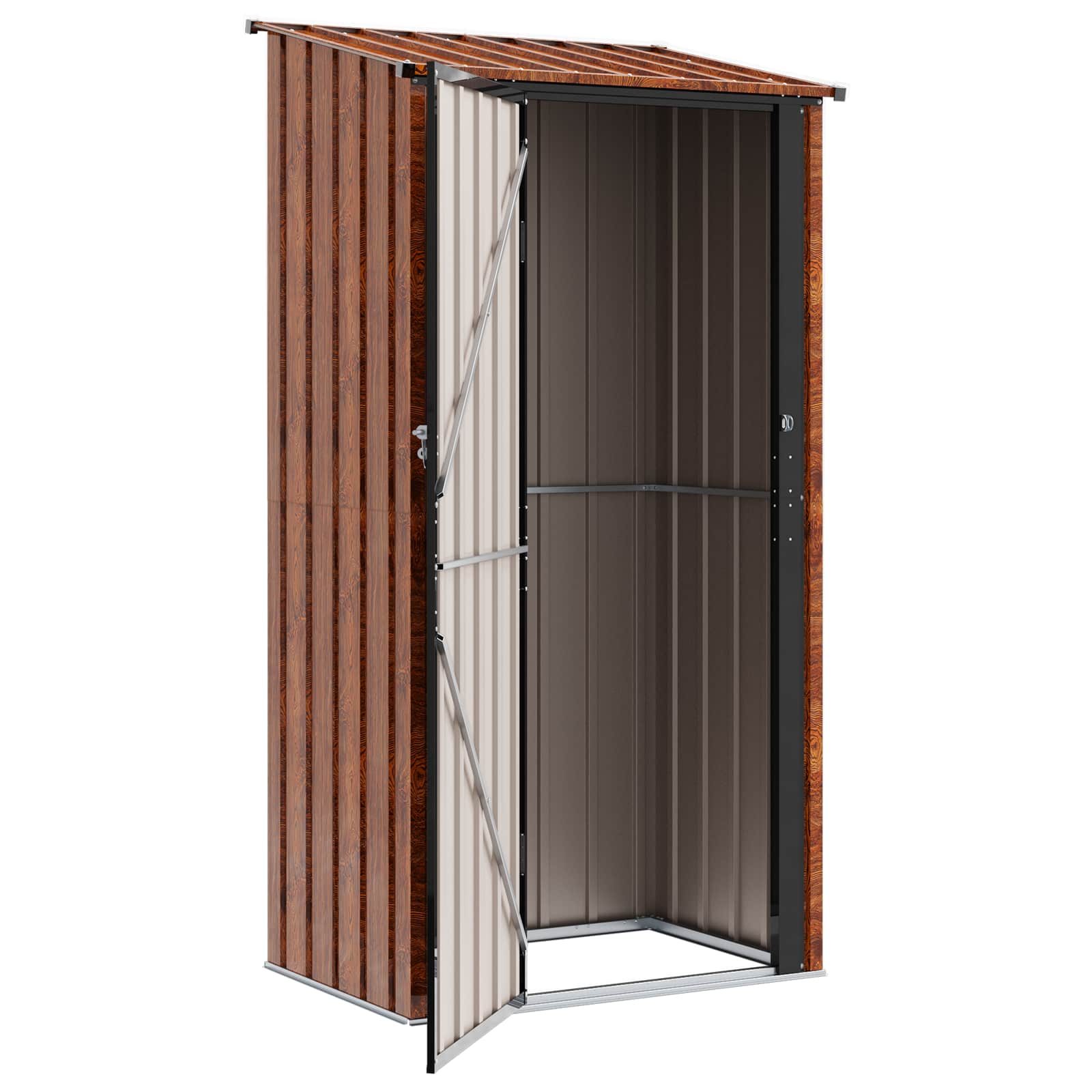 Gartenhütten Braun 103 x 74 x 200 cm Metall