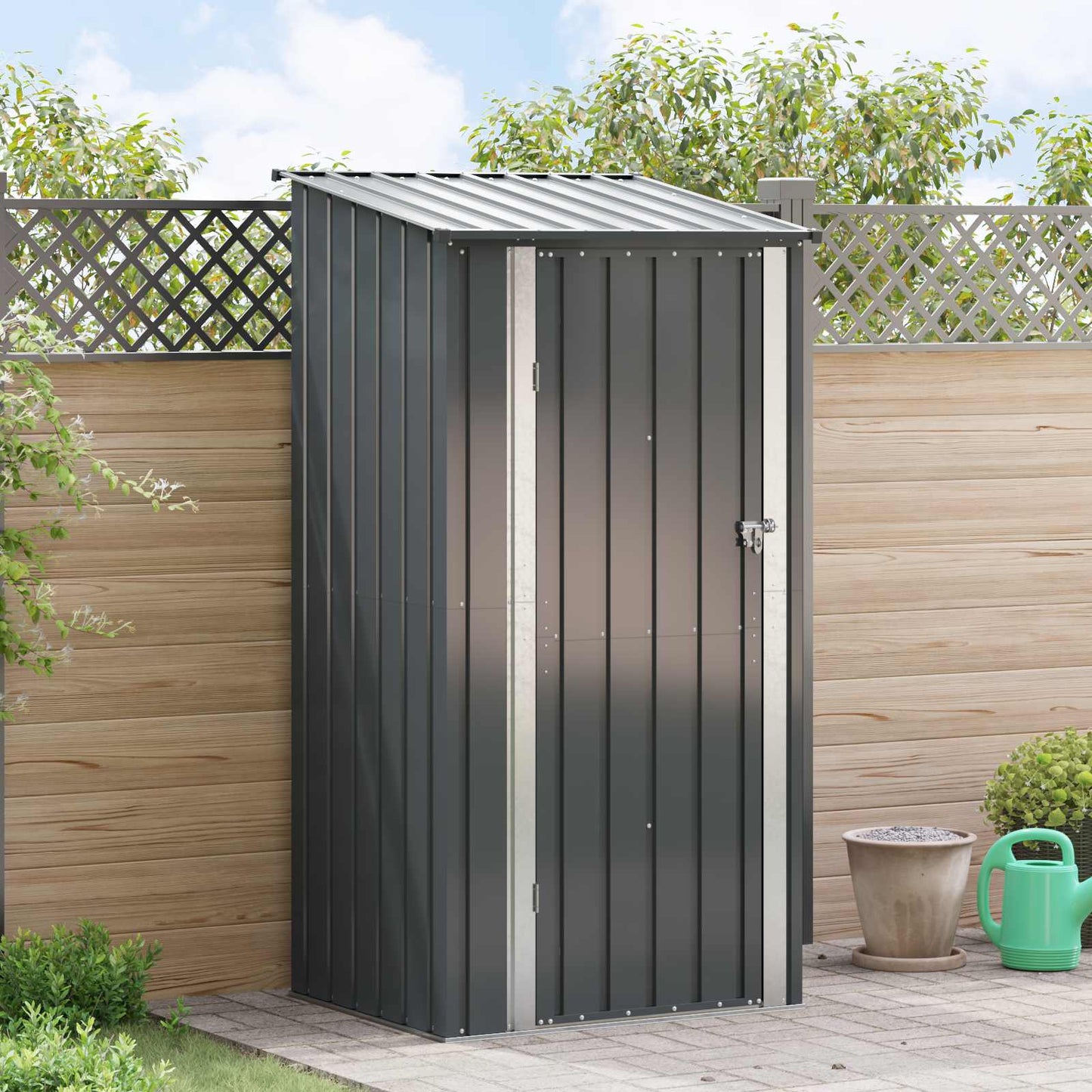 Gartenhütten Anthrazit 103 x 86 x 200 cm Metall