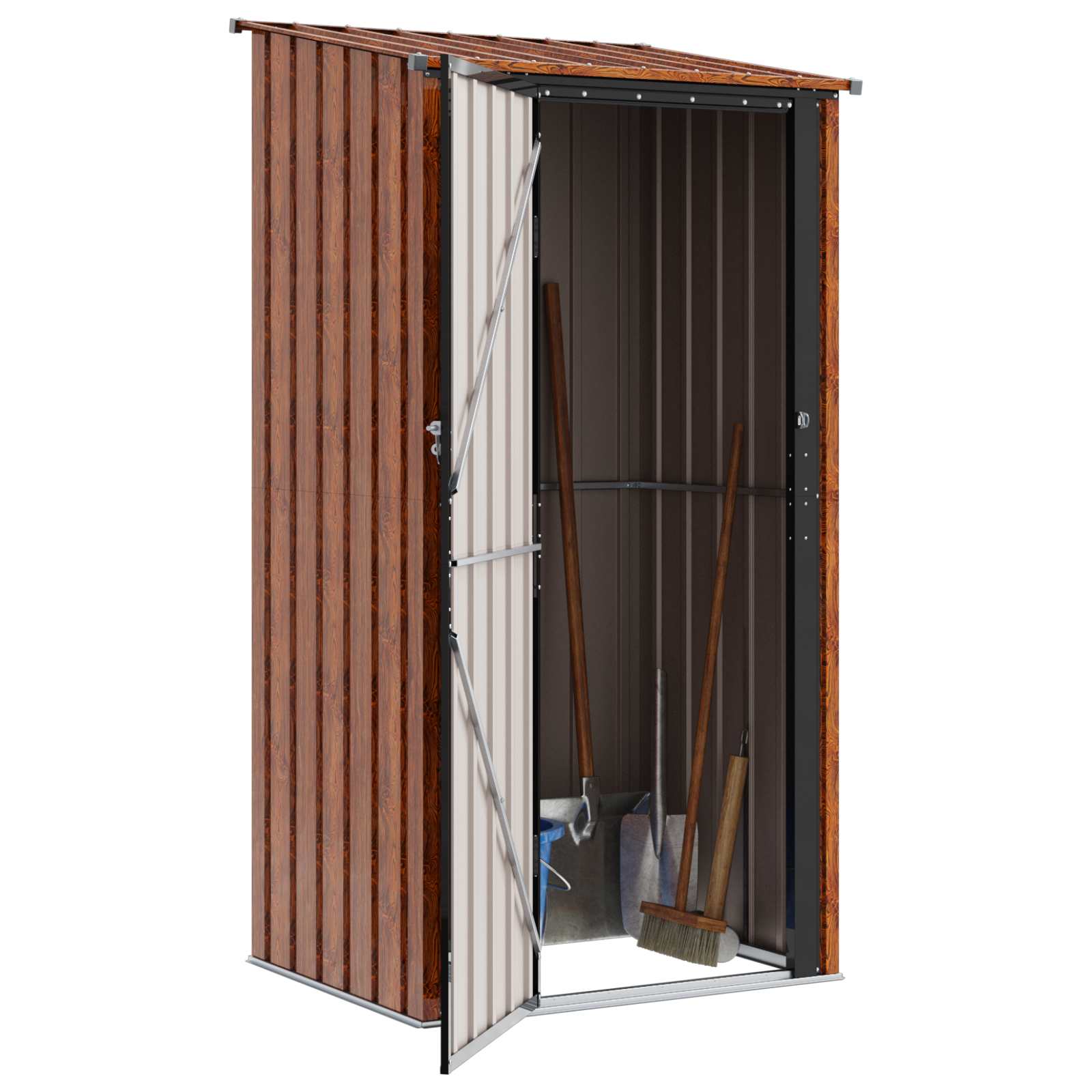 Gartenhütten Braun 103 x 86 x 200 cm Metall