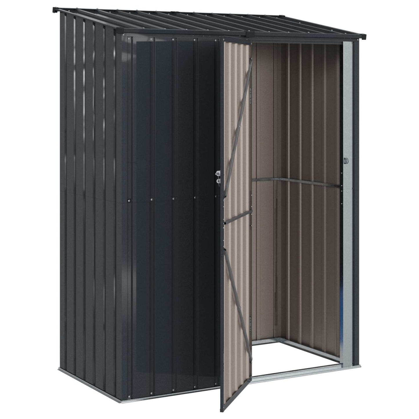 Gartenhütten Anthrazit 153,5 x 86 x 200 cm Metall