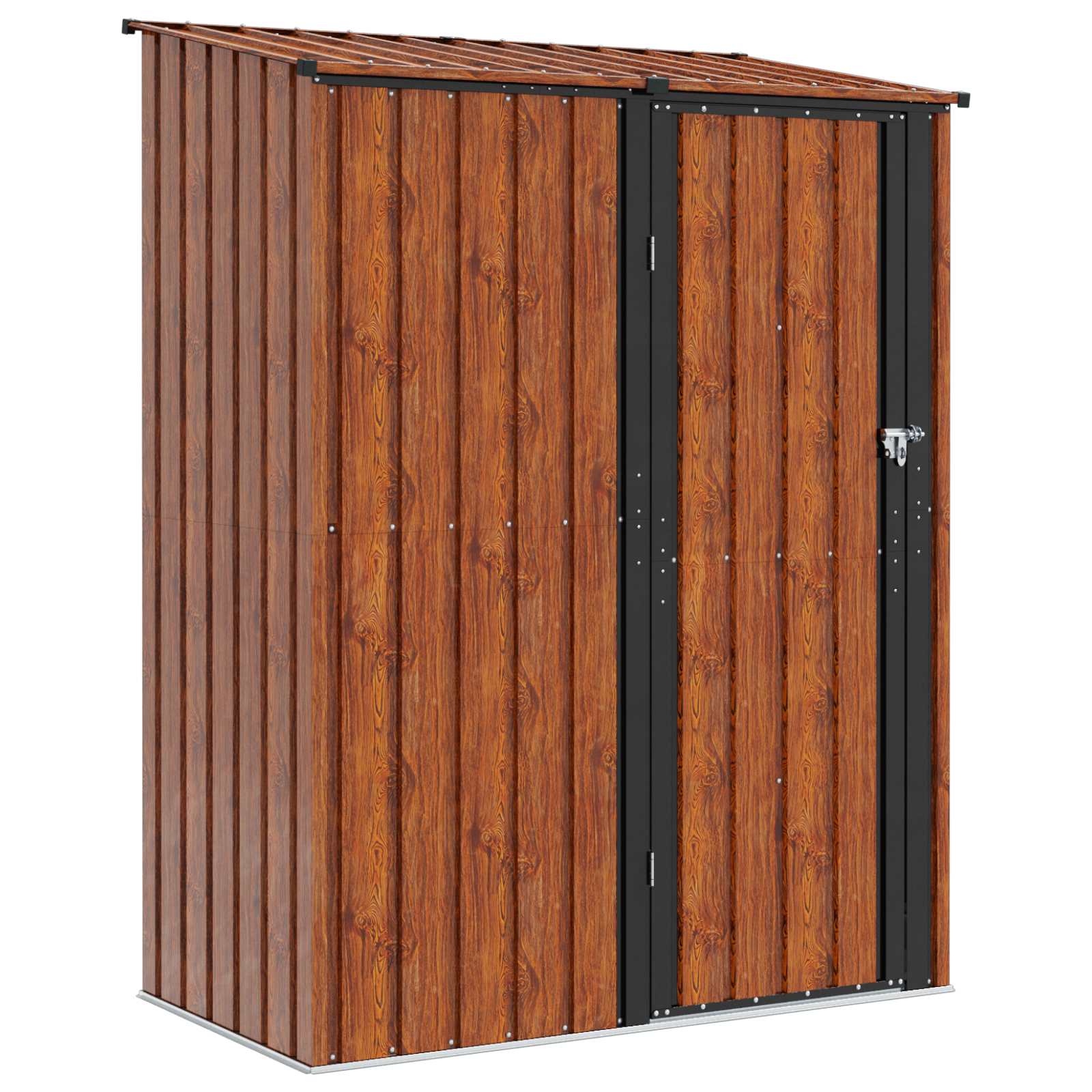 Gartenhütten Braun 153,5 x 86 x 200 cm Metall