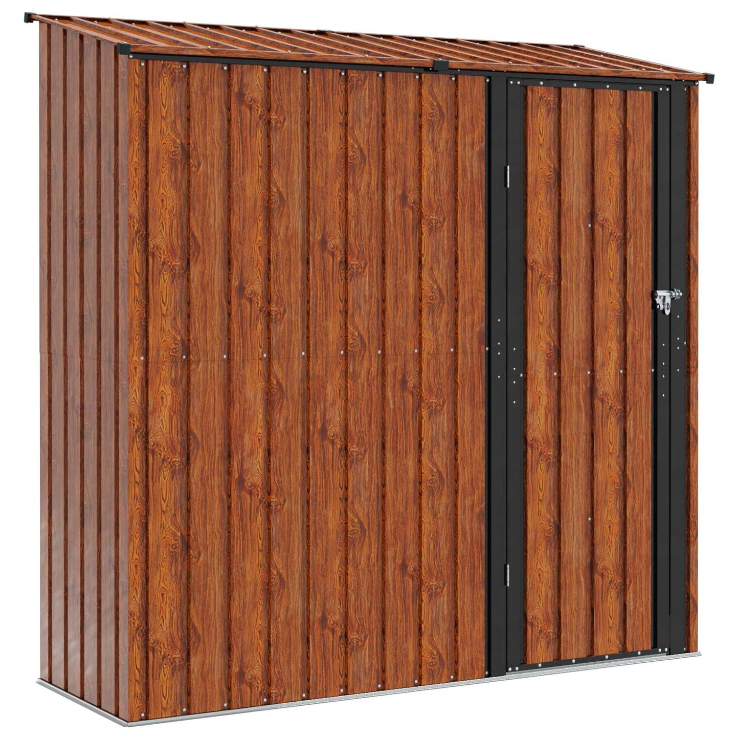 Gartenhütten Braun 203,5 x 73 x 200 cm Metall