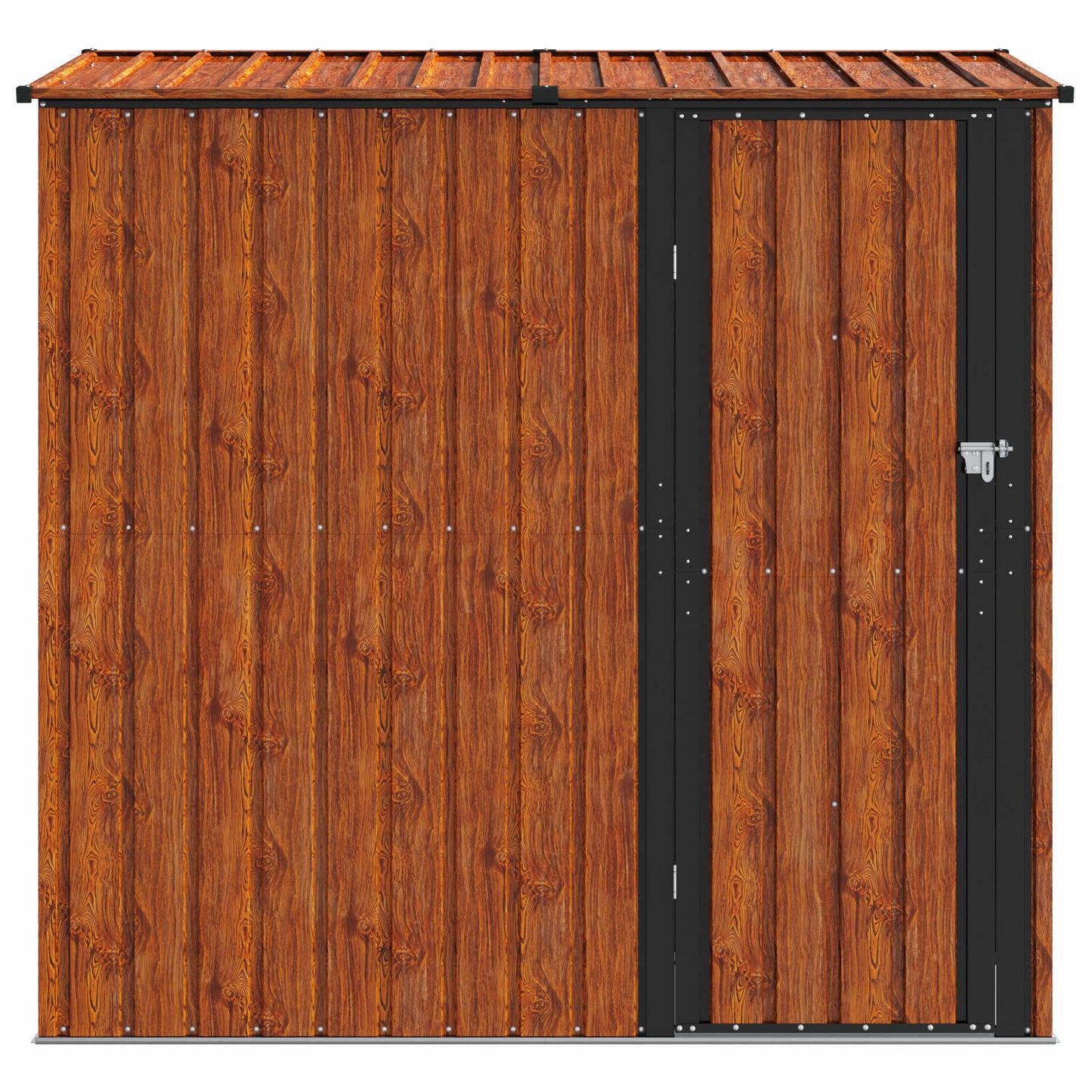 Gartenhütten Braun 203,5 x 73 x 200 cm Metall