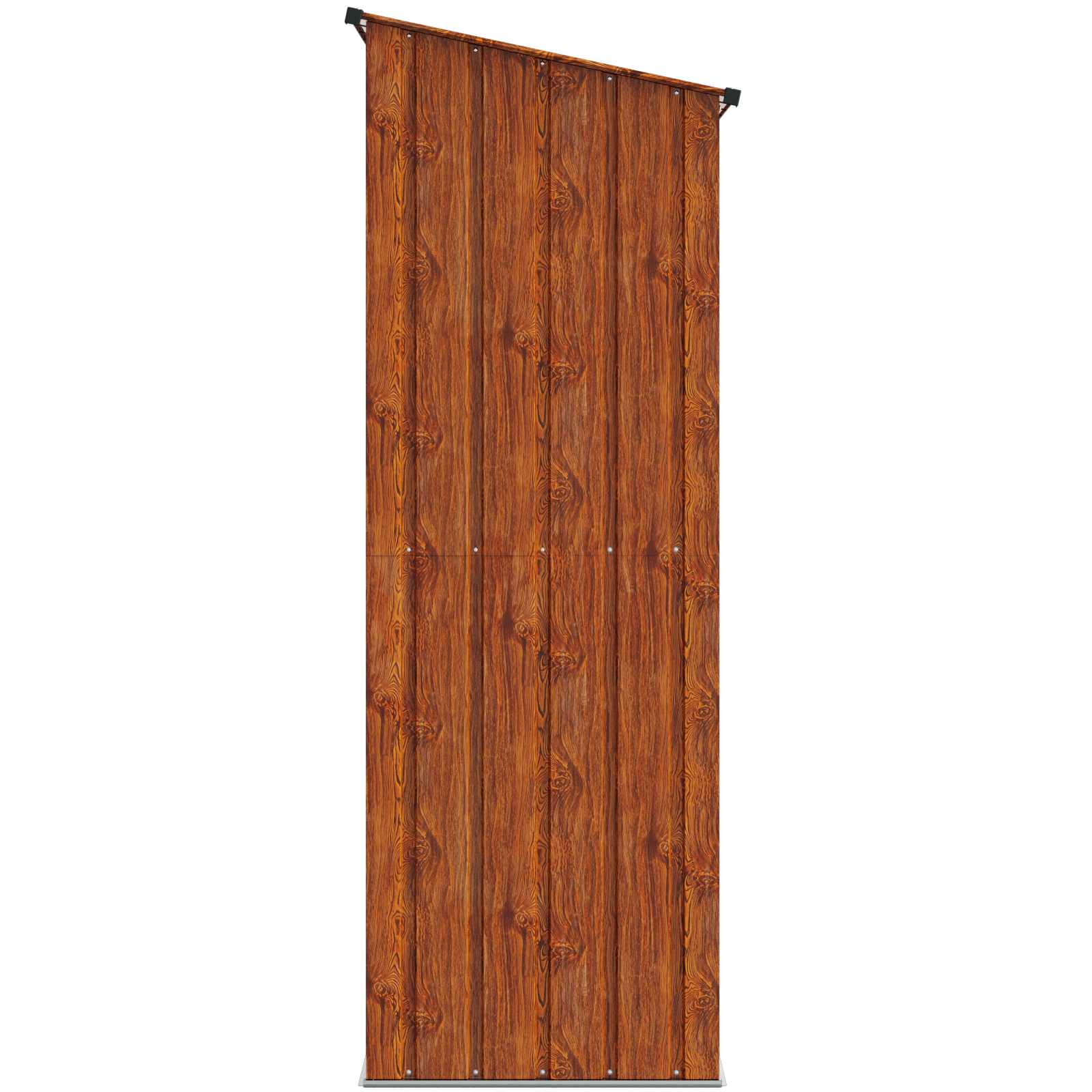 Gartenhütten Braun 203,5 x 73 x 200 cm Metall