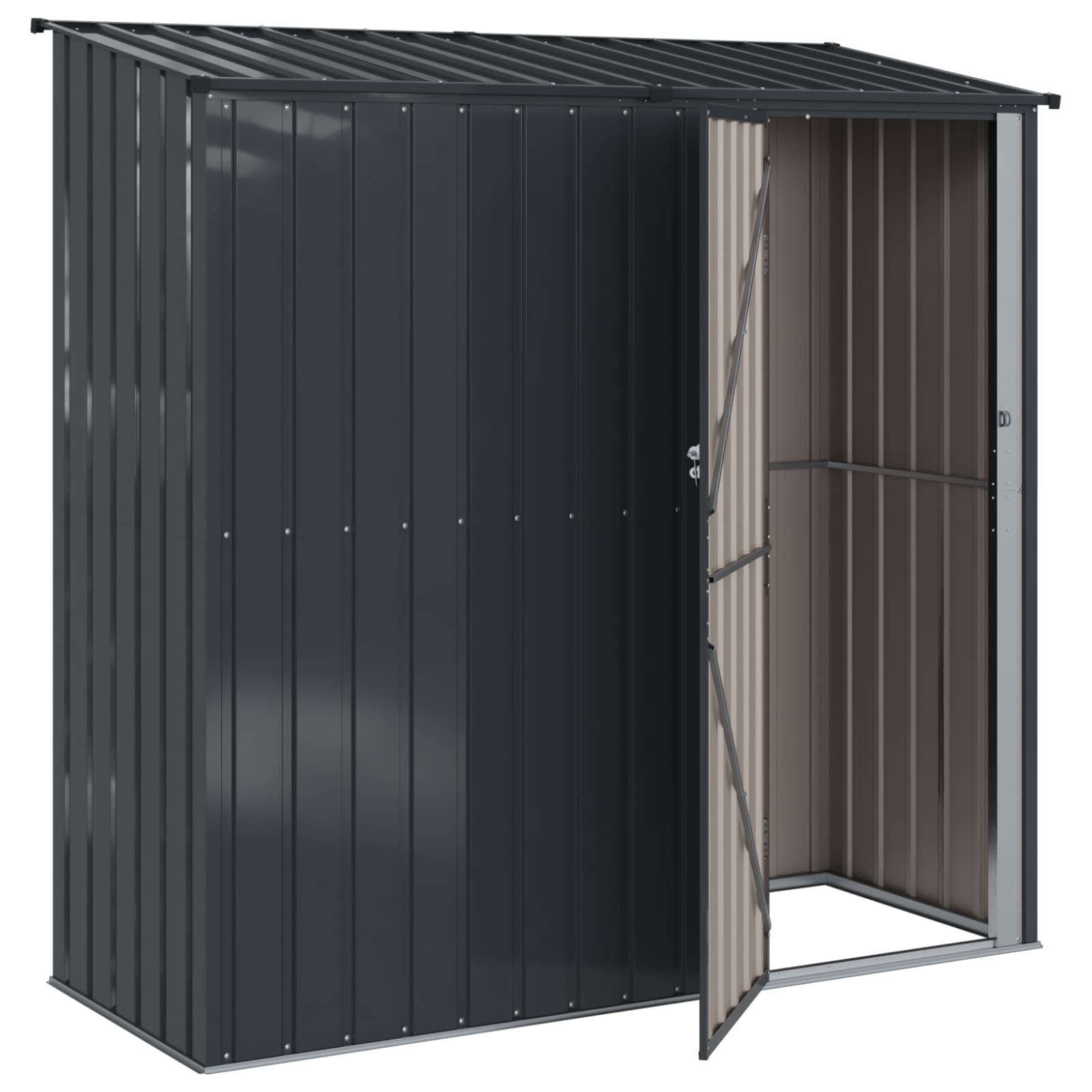 Gartenhütten Anthrazit 203 x 85,5 x 200 cm Metall