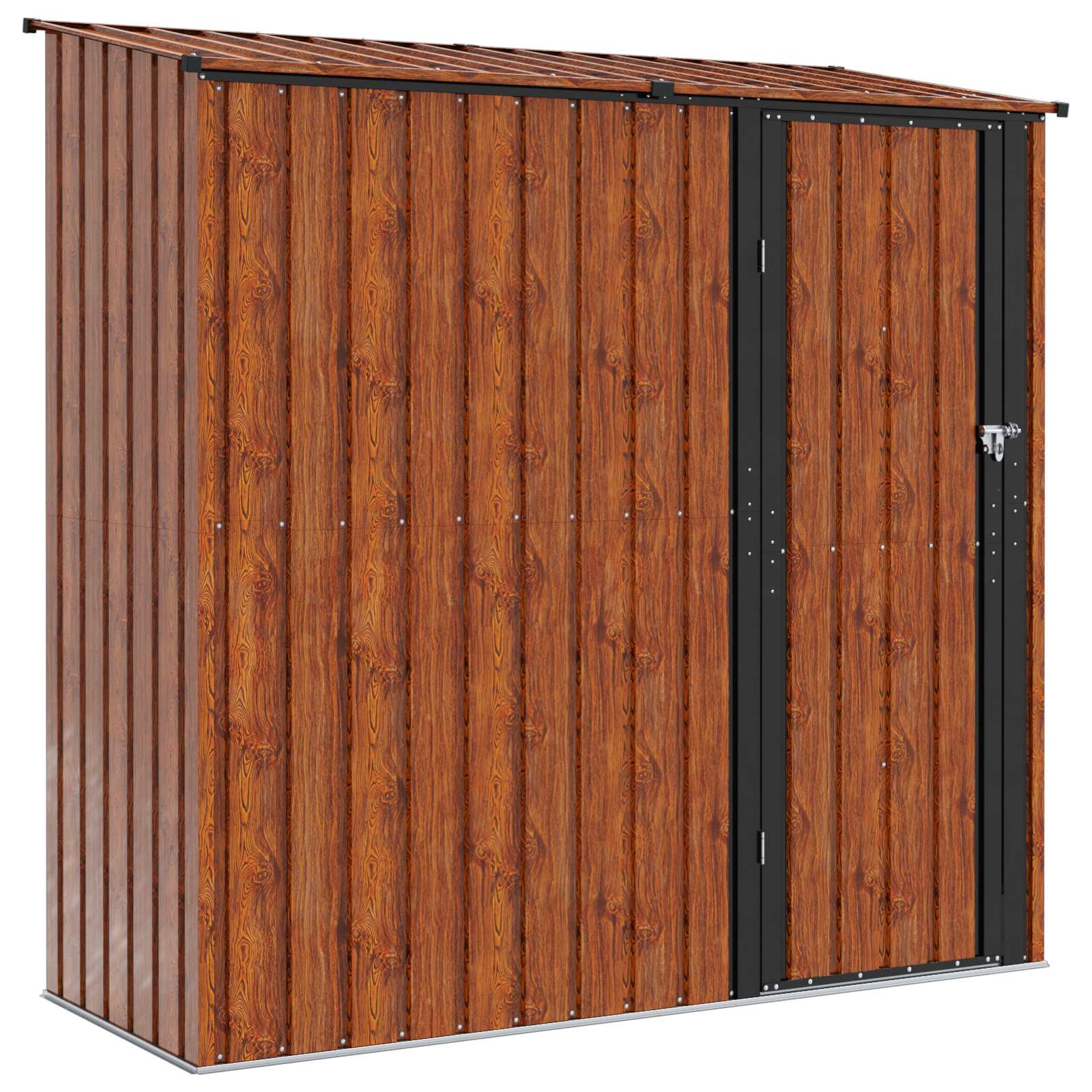 Gartenhütten Braun 203 x 85,5 x 200 cm Metall