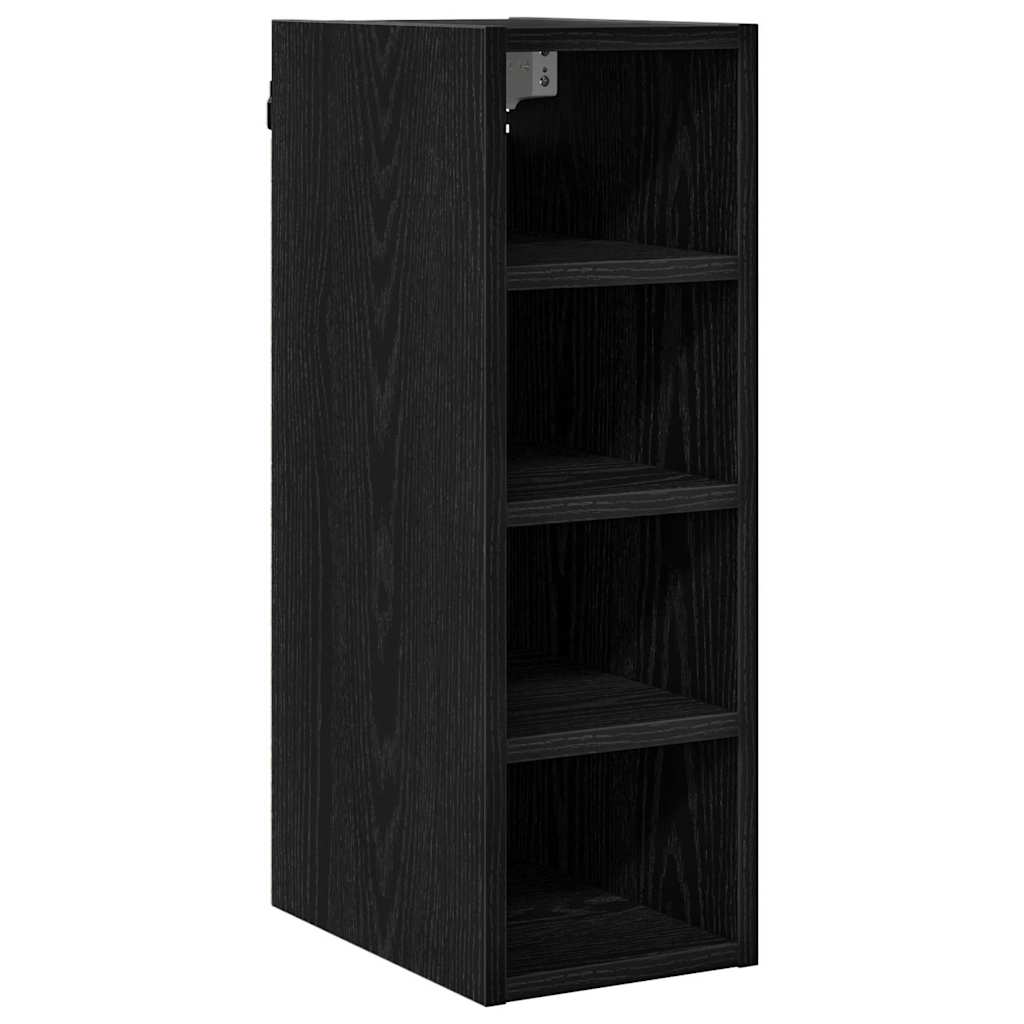 Hängeschrank Schwarz Eichen-Optik 20 x 29,5 x 60 cm