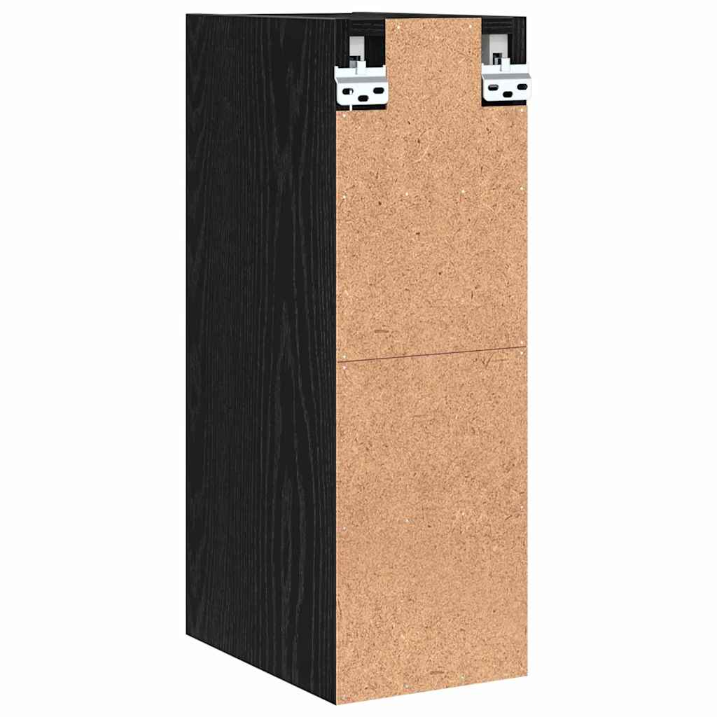 Hängeschrank Schwarz Eichen-Optik 20 x 29,5 x 60 cm