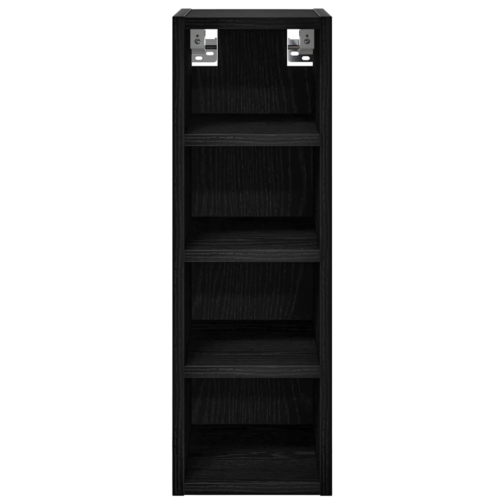 Hängeschrank Schwarz Eichen-Optik 20 x 29,5 x 60 cm