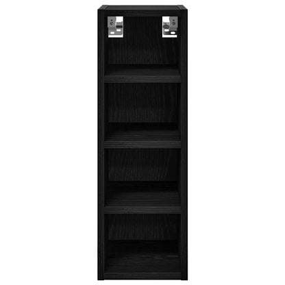 Hängeschrank Schwarz Eichen-Optik 20 x 29,5 x 60 cm