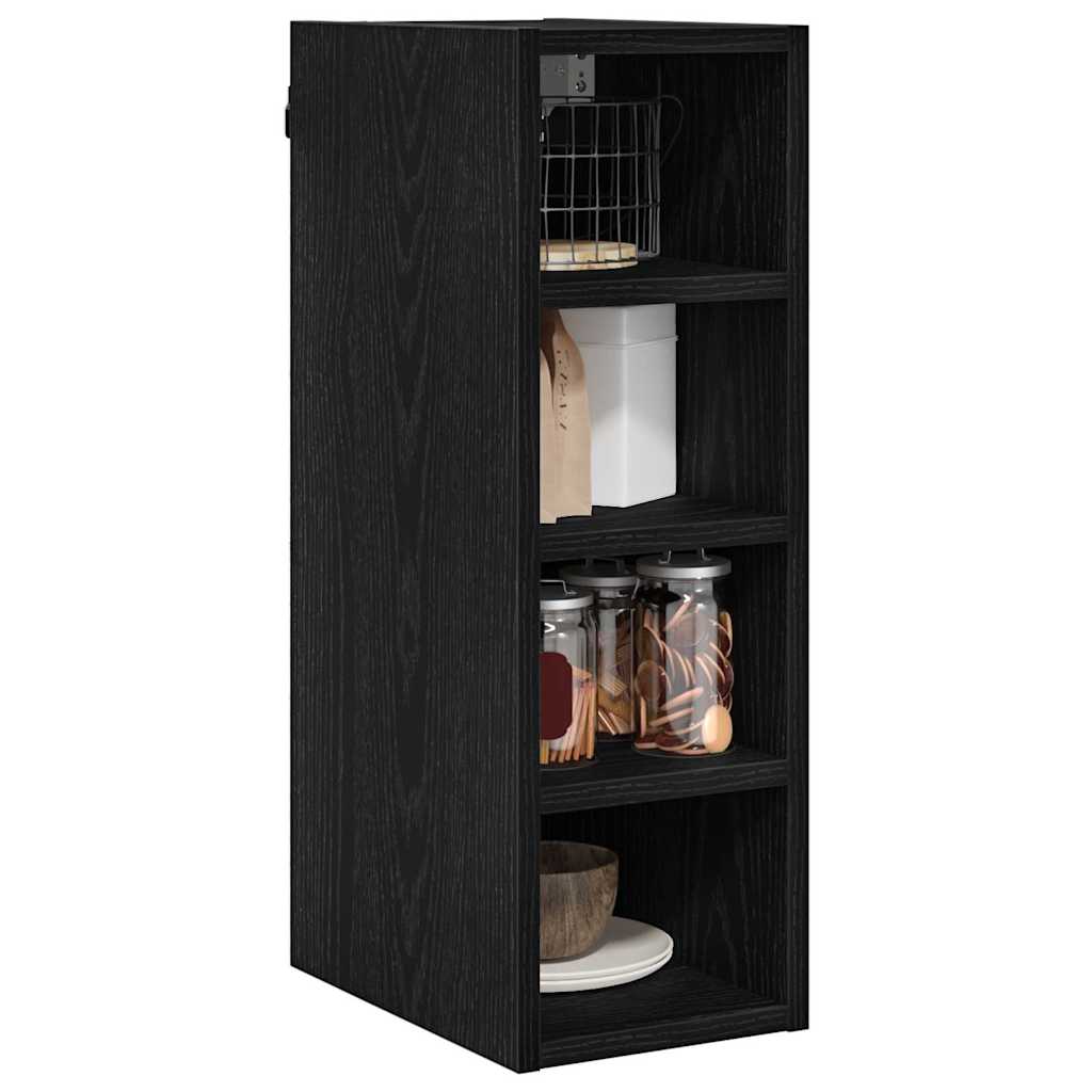 Hängeschrank Schwarz Eichen-Optik 20 x 29,5 x 60 cm
