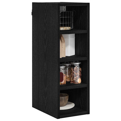 Hängeschrank Schwarz Eichen-Optik 20 x 29,5 x 60 cm