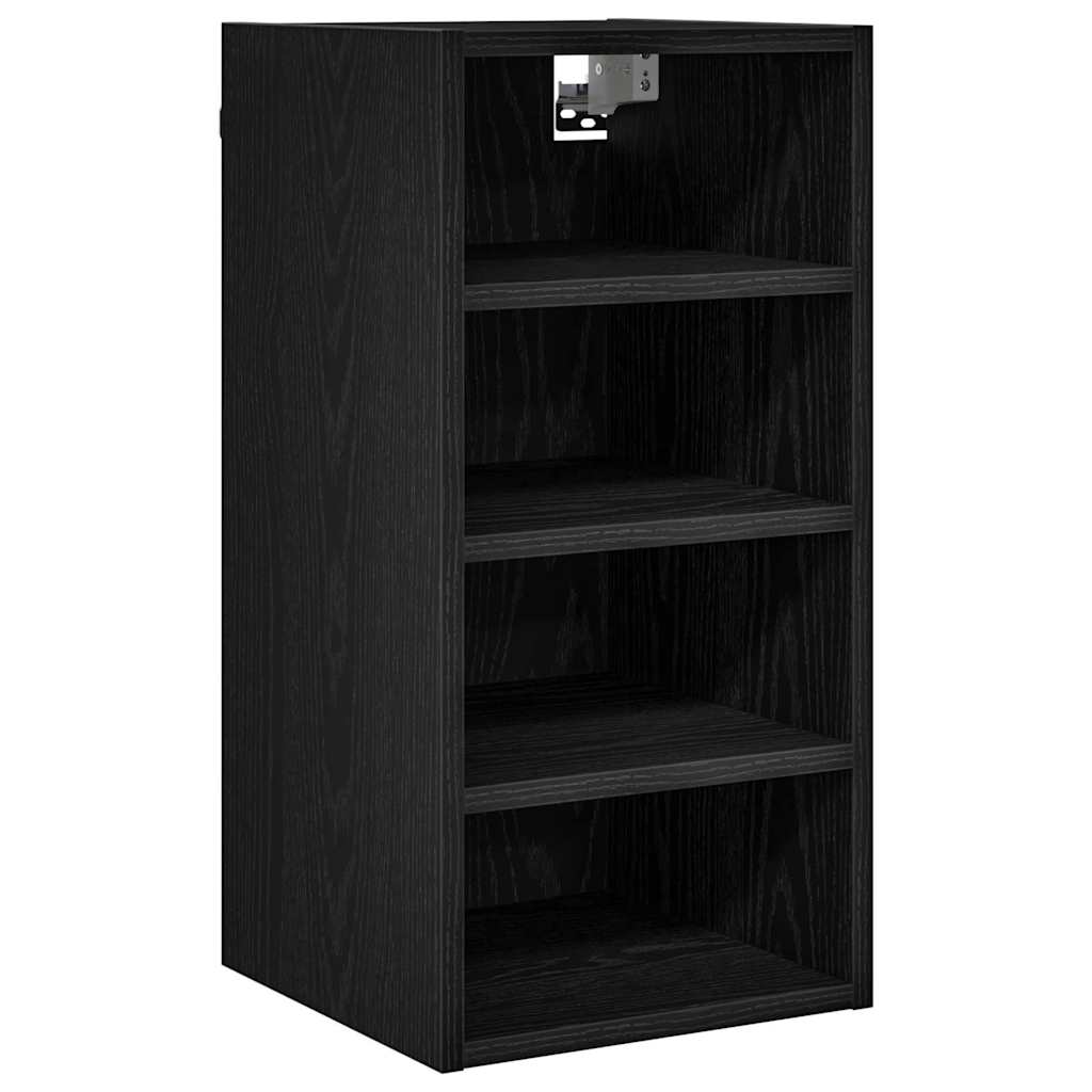 Hängeschrank Schwarz Eichen-Optik 30 x 29,5 x 60 cm