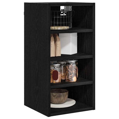 Hängeschrank Schwarz Eichen-Optik 30 x 29,5 x 60 cm
