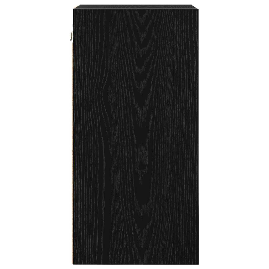 Hängeschrank Schwarz Eichen-Optik 30 x 29,5 x 60 cm