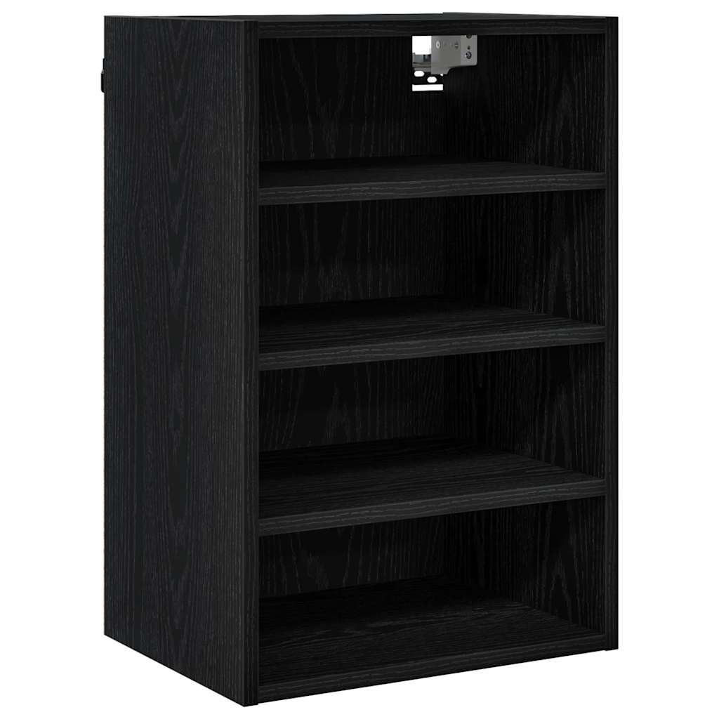 Hängeschrank Schwarz Eichen-Optik 40 x 29,5 x 60 cm