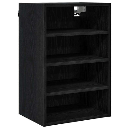 Hängeschrank Schwarz Eichen-Optik 40 x 29,5 x 60 cm
