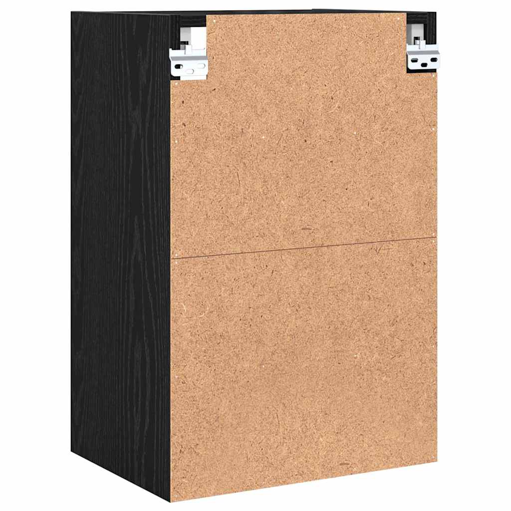 Hängeschrank Schwarz Eichen-Optik 40 x 29,5 x 60 cm