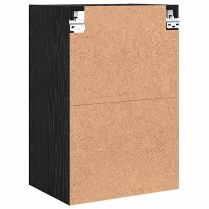 Hängeschrank Schwarz Eichen-Optik 40 x 29,5 x 60 cm