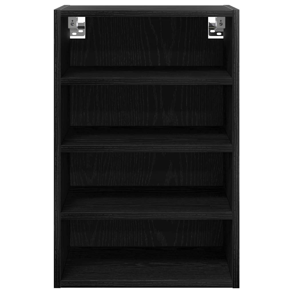 Hängeschrank Schwarz Eichen-Optik 40 x 29,5 x 60 cm
