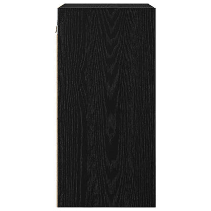 Hängeschrank Schwarz Eichen-Optik 40 x 29,5 x 60 cm