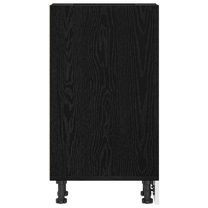 Küchenunterschrank Schwarz Eichen-Optik 20 x 44,5 x 81,5 cm
