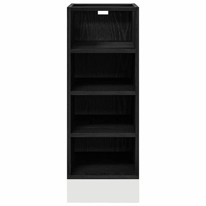 Küchenunterschrank Schwarz Eichen-Optik 30 x 44,5 x 81,5 cm