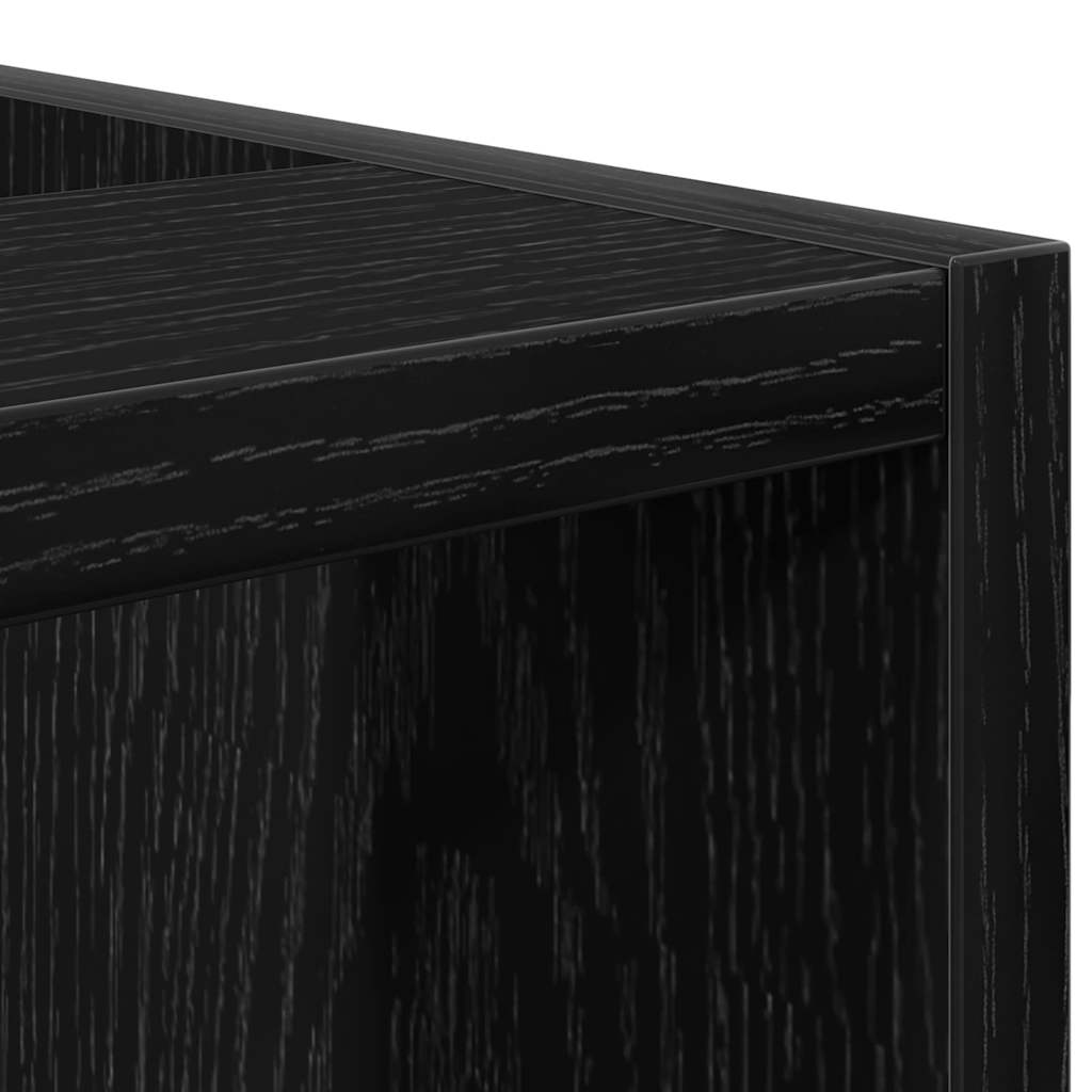 Küchenunterschrank Schwarz Eichen-Optik 40 x 44,5 x 81,5 cm