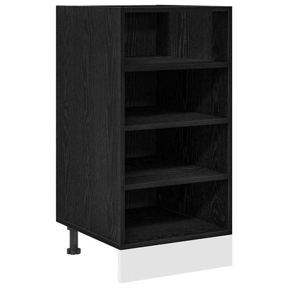 Küchenunterschrank Schwarz Eichen-Optik 40 x 44,5 x 81,5 cm