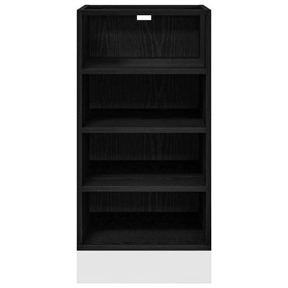 Küchenunterschrank Schwarz Eichen-Optik 40 x 44,5 x 81,5 cm
