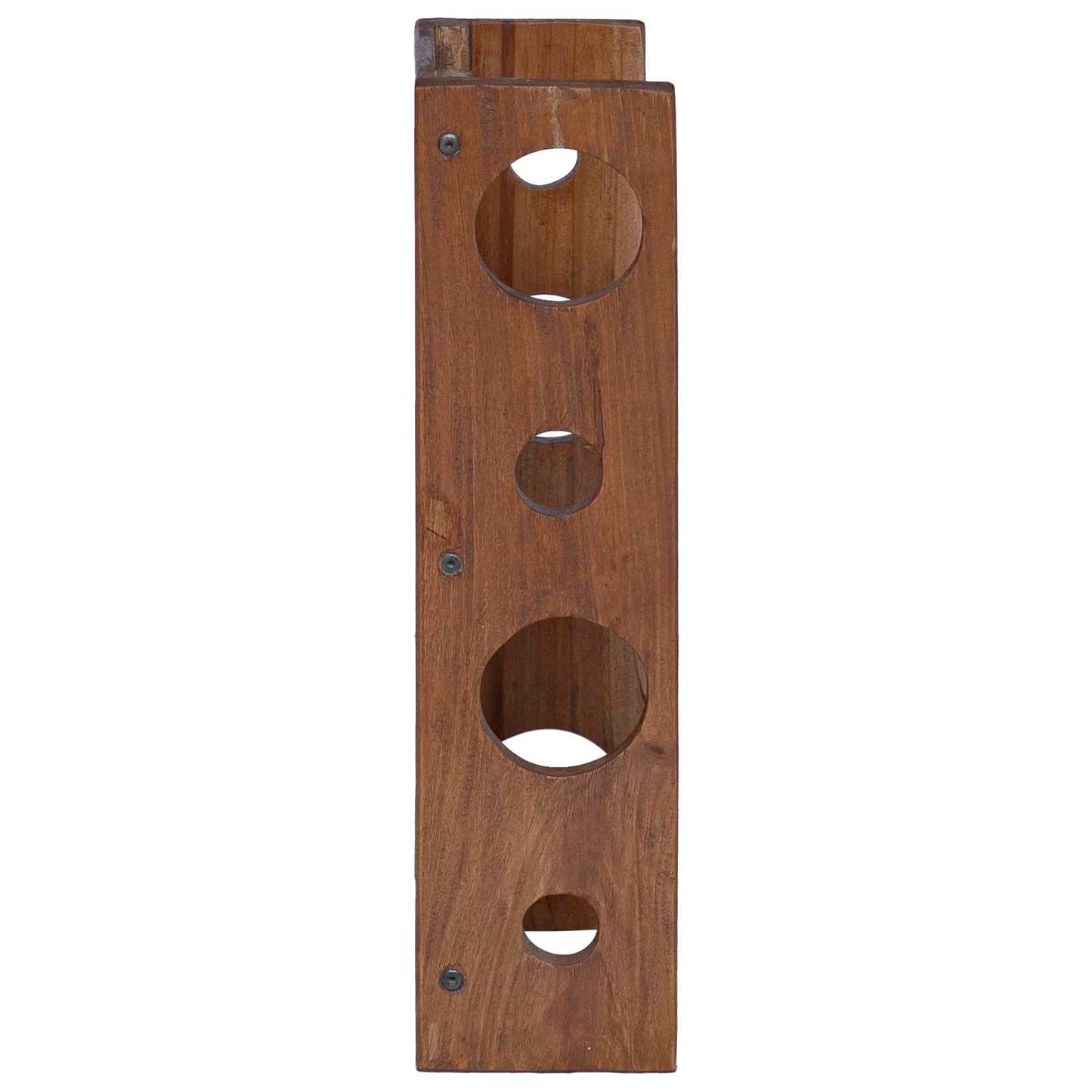 Regal Braun 24 x 13 x 54 cm Massives Mahagoni Holz
