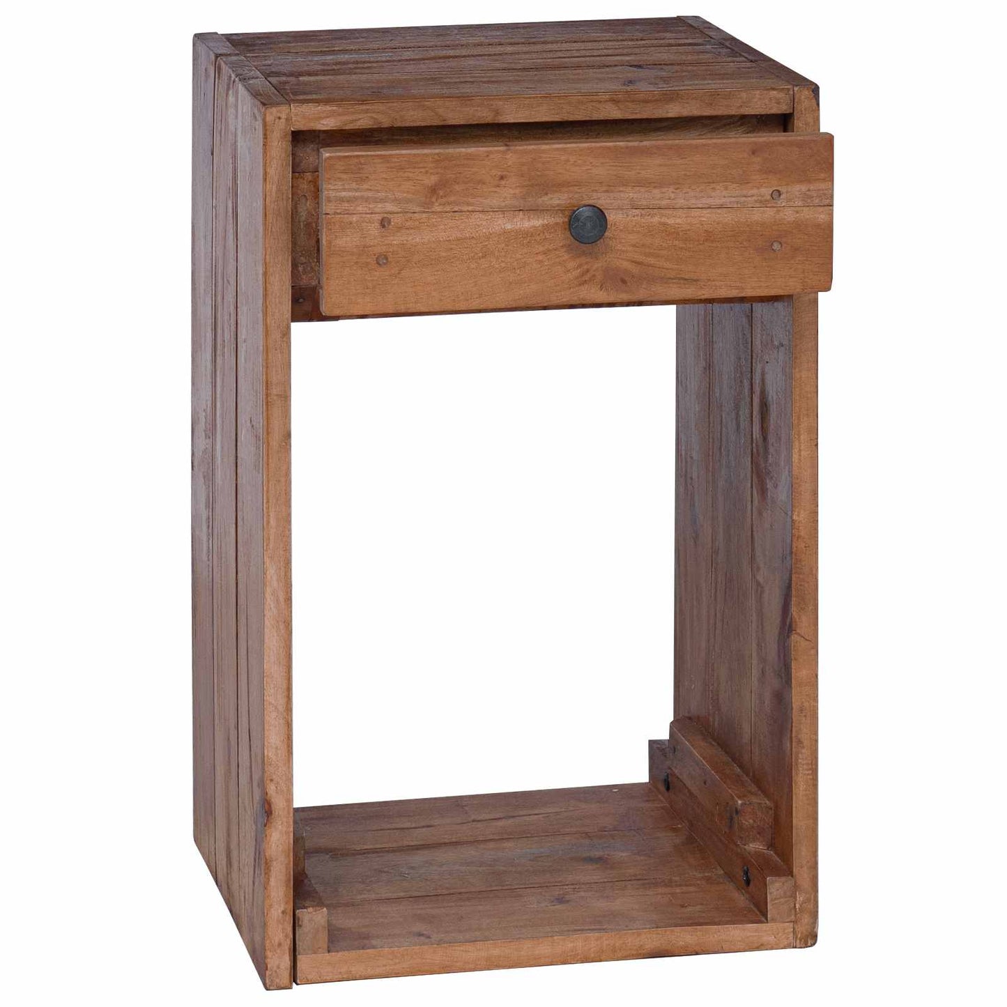 Nachttisch Braun 63 x 30 x 79 cm Massives Mahagoni Holz