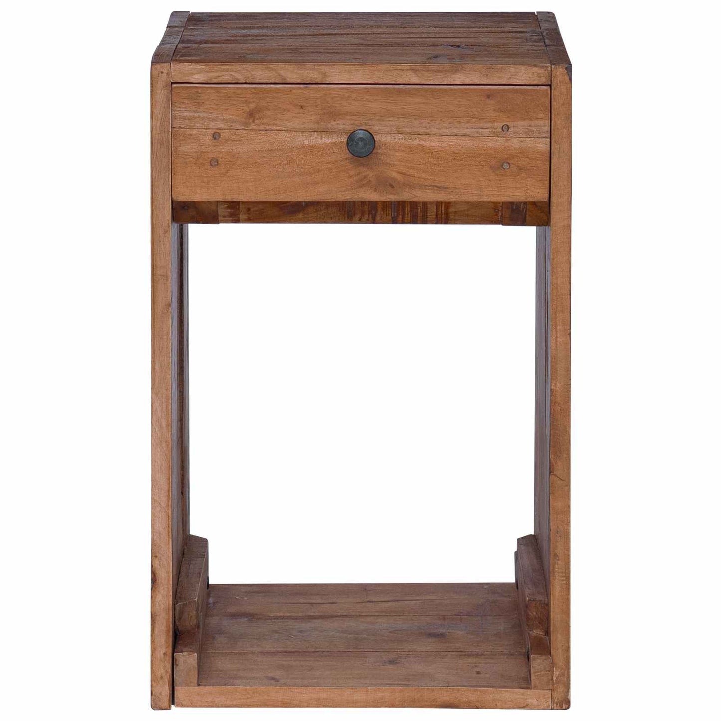 Nachttisch Braun 63 x 30 x 79 cm Massives Mahagoni Holz