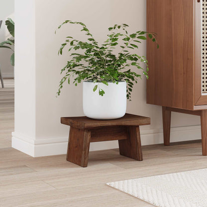 Hocker Natur 29 x 20 x 17 cm Mahagoni Holz