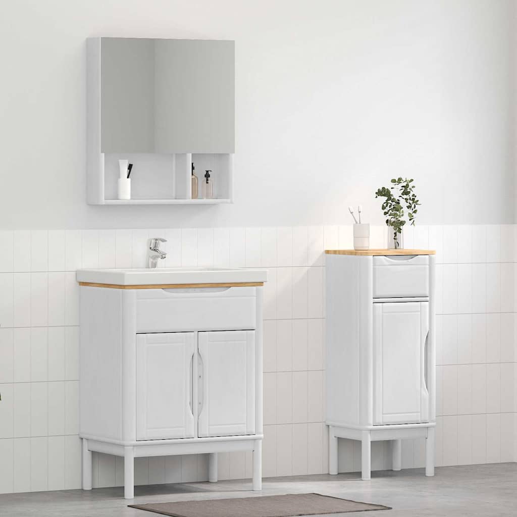 Badezimmermöbel-Set FLORO 2 stk. Weiß 60 x 40 x 80 cm