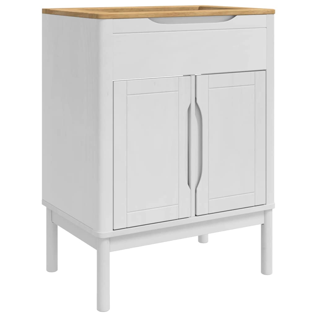 Badezimmermöbel-Set FLORO 2 stk. Weiß 60 x 40 x 80 cm