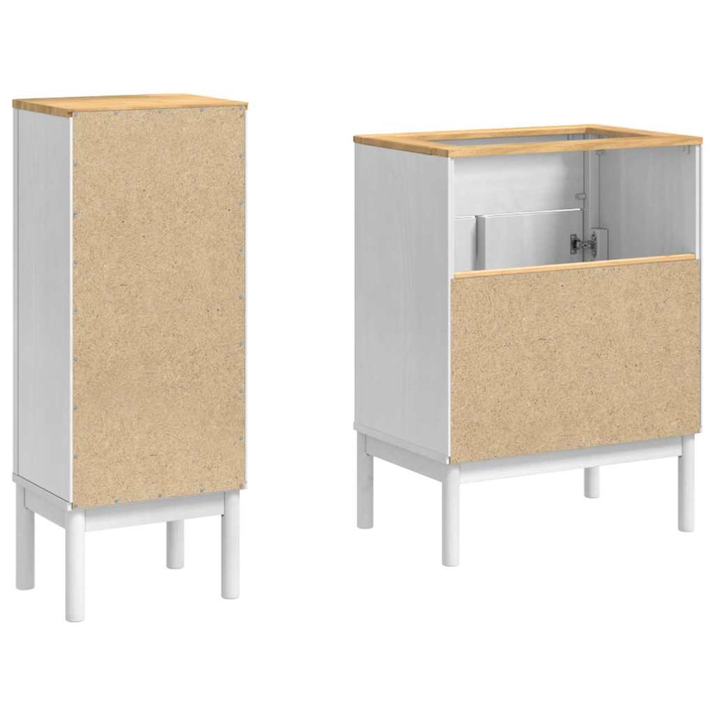 Badezimmermöbel-Set FLORO 2 stk. Weiß 60 x 40 x 80 cm