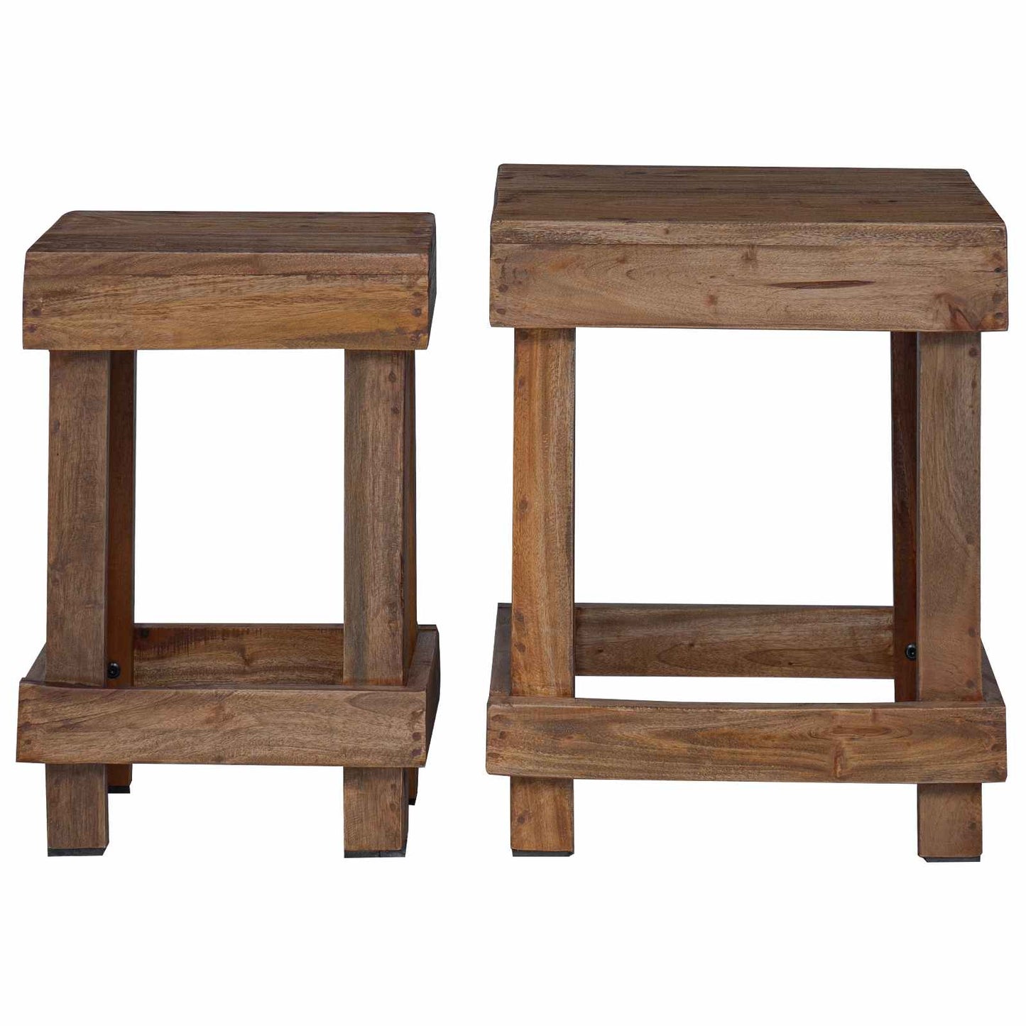 Pflanzenständer 2 stk. Braun 70 x 11 x 27 cm Mahagoni Holz
