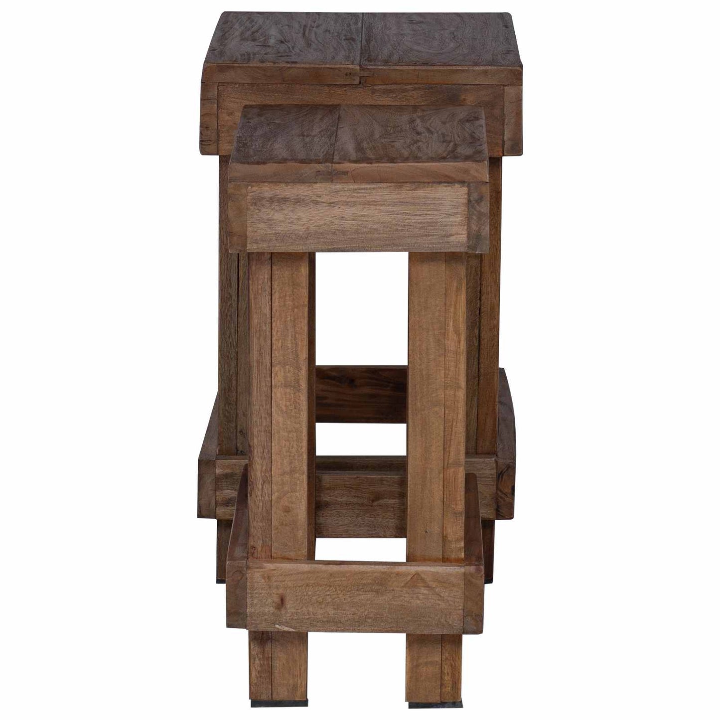 Pflanzenständer 2 stk. Braun 70 x 11 x 27 cm Mahagoni Holz