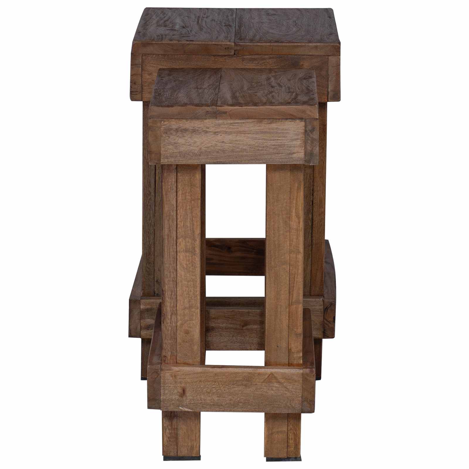 Pflanzenständer 2 stk. Braun 70 x 11 x 27 cm Mahagoni Holz